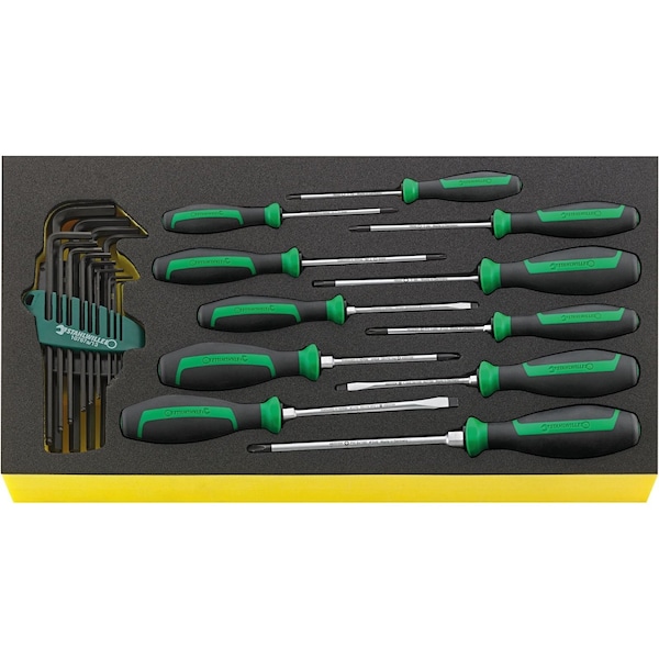 DRALL+ set of screwdrivers i.TCS inlay No.TCS WT 4622-4650-1 -tray24-pcs.